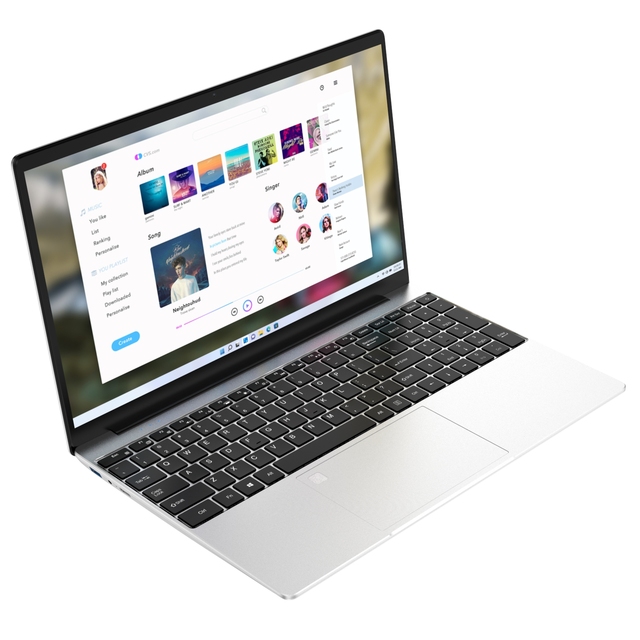 New 15.6 Inch Laptop with Intel Celeron N5095 Processor Windows 11 Wireless 256GB SSD English Keyboard US Plug Student Laptops