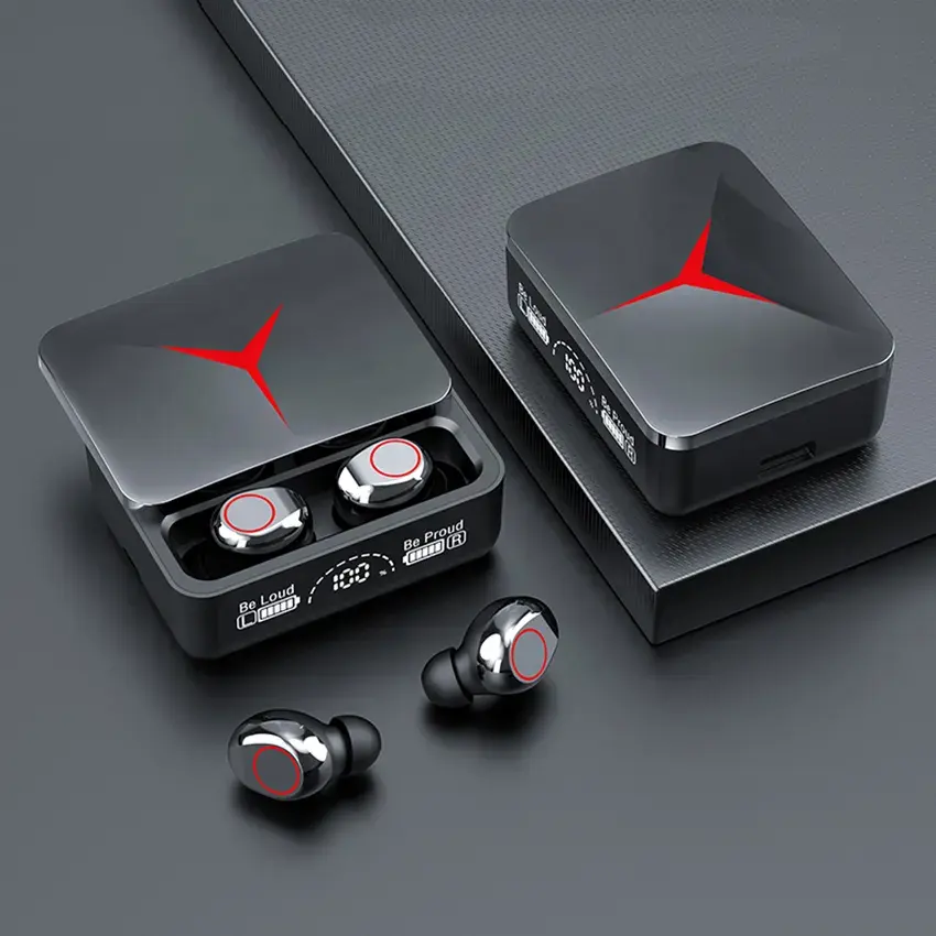 หูฟังไร้สายหูฟังสำหรับเล่นเกมระบบสัมผัสหูฟัง HiFi สเตอริโอลดเสียงรบกวน M90โปร