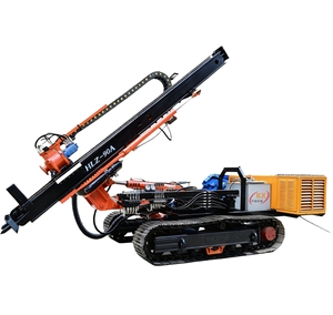 Factory Hot Sale 50m 300mm <strong>Casing</strong> Crawler Full Hydraulic HLZ90A Anchor Drilling Rig 180&deg;Angle For Micropiles - Product Image 1