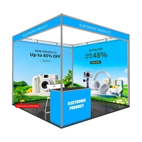 Panneau de fond de stand d'exposition YTSF-I85, affiche personnalisée grand format, présentoir suspendu enroulable pliable