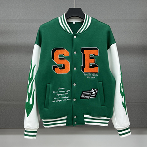 Chaquetas de diseñador de invierno de alta calidad de talla grande para hombre, chaqueta con letras bordadas personalizadas, ropa de calle, chaqueta de béisbol de algodón - Product Image 1