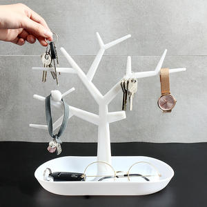 Moderno Porta Llaves con Forma de Árbol, Bandeja de Almacenamiento Vertical, Material PP, Organizador de Escritorio para Decoración de Entrada y Sala de Estar - Product Image 4