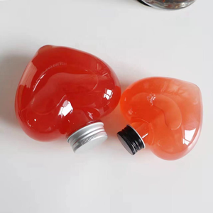 Envases Desechables para Botellas de Jugo, Personalizados al por Mayor, Elegantes, Vacíos, en Forma de Corazón, Transparentes, de Plástico PET - Product Image 5