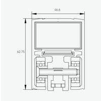 Puerta Corredera Automática PTA DOOR Moderna de Bajo Precio con Motor Lineal Maglev para Uso en Hoteles, Motor de CC de Aleación de Aluminio Duradero