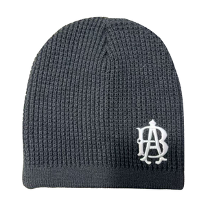 Cappello Beanie Waffle <span class=keywords><strong>in</strong></span> <span class=keywords><strong>Lana</strong></span> Spessa Acrilica e Cotone Personalizzato con Ricamo 3D, Unisex per Adulti, da Spiaggia e Viaggio, con Motivo a Lettere e Risvolto, Comune, per Commercio all'Ingrosso - Product Image 5