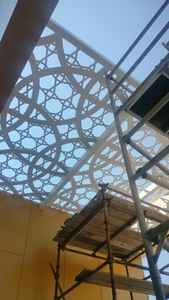 现代伊斯兰建筑内外生日装饰装饰铝艺术印花马什拉比亚面板 - Product Image 2