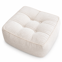 Coussin de repose-pieds compressible en éponge déchiquetée pour canapé, idéal pour le côté du canapé, le salon, le home cinéma, le coin lecture (non destiné à l'assise)