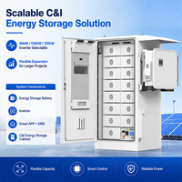 Kabinet Penyimpanan Energi Komersial Luar Ruangan MECC 241kWh 125kW Baterai LiFePO4 BESS dengan EMS Cerdas untuk Cadangan PV Surya