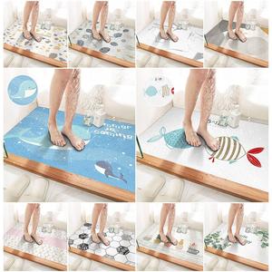 Tapis de bain en PVC de dessin animé de qualité supérieure, antidérapant, tapis de douche, tapis de toilette, imperméable, en flanelle, pour enfants, bébés, crèche, couverture complète, sécurité à domicile - Product Image 3