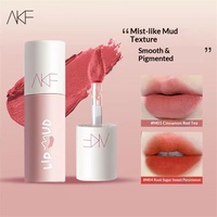 Velvet Lip Mud & Gloss, Lipstik Pemutih untuk Pelajar Wanita, Lip Gloss Balm Warna Bibir Merek Niche Musim Gugur Musim Dingin, Berpigmen Alami