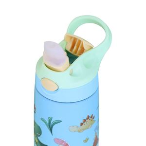 Termo de Agua Portátil de Acero Inoxidable de 420 ml para Estudiantes, Taza Térmica de Doble Pared con Tapa Abatible - Product Image 2