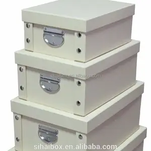 special paper packing with metal handle home style storage box,storage container