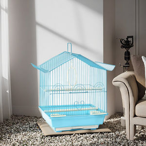 Ekstra büyük altın kuş kafesi 60cm ahşap yetiştiriciliği tel Birdhouse demir uçuş hayvan desen düğün dekorasyon ekonomik - Product Image 3