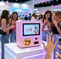 Imprimante d'art des ongles intelligente 3D AI haute définition en acier inoxydable avec écran tactile de 22 pouces, garantie de 3 ans, surveillance à distance, SDK ADA