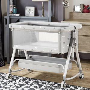 Tragbares, faltbares, multifunktionales Babybett aus Metall, großes, zusammensetzbares Bett für Neugeborene, für den Einsatz in Parks, Hotels und Krankenhäusern. - Product Image 5