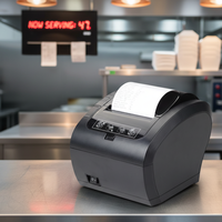 Imprimante thermique de reçus NORGEE N306 80 mm avec coupeur automatique et Wi-Fi, imprimante d'ordres de cuisine pour étiquettes, en stock