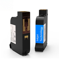 Cartucho de Tinta de Color Compatible con Hp45 a Base de Solvente, Impresora de Inyección de Tinta Portátil para Codificación de Fechas de Caducidad, Códigos QR en Botellas
