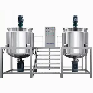 High Shear Stainless Steel Mixing Tank Floor Cleanser Making Machine Detergent Production Line Shampoo Mixer