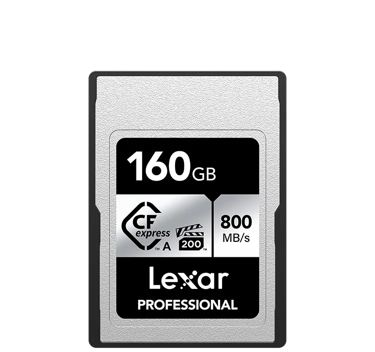 100 % Original Lexar CFexpress Karte 160 G 320 G Speicherkarte Typ A Silberlesbarkeit bis zu 800 MB/s Flash-Speicher CFe A Karte für Kamera