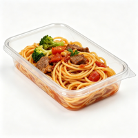 Emballage personnalisé, boîte d'emballage jetable transparente, boîte pour biscuits, gâteaux, pain, salades, noix, boîtes en plastique PET, emballage alimentaire avec couvercles
