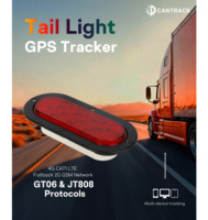 Pelacak GPS 4G LTE untuk Lampu Belakang Truk, Kompatibel dengan PC, Pelacak Mobil Tersembunyi, Pelacakan Waktu Nyata, Tahan Air IP67