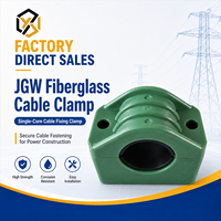 Collier de serrage de câble de type JGW, fixation de serrage monobrin pour la construction électrique, pince à câble robuste pour 29-165 mm