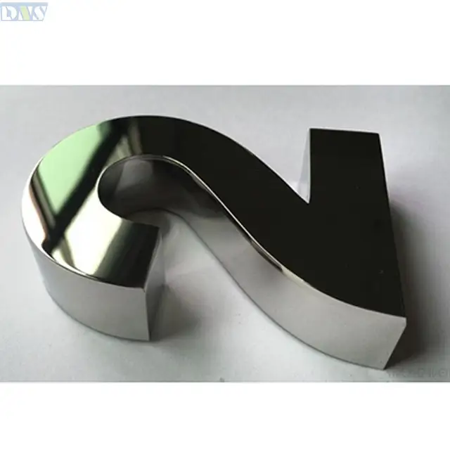 Fine grinding metal letters and decorative metal silver mirror stainless steel with good price