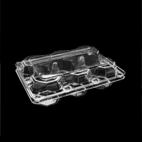 Conteneur alimentaire jetable en plastique PET recyclable, 6 compartiments, transparent, épaisseur 0,3 mm, pour biscuits, vente en gros usine