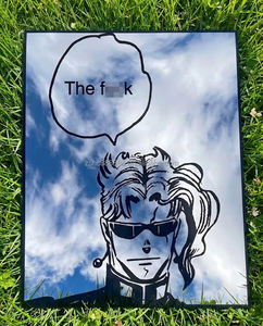 Miroir mural rectangulaire personnalisé avec personnage JOJO, léger, incassable, fait à la main, miroir d'anime pour la décoration de la maison - Product Image 2