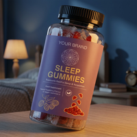 Bonbons gélifiés moelleux à la saveur de framboise premium avec mélange botanique naturel, emballage en conteneur scellé pour une consommation quotidienne.