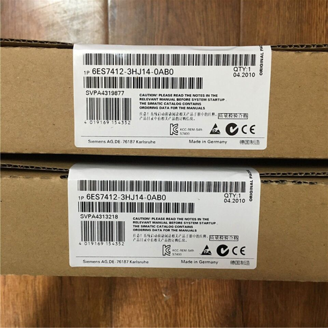 CPU 412-3H Global Order Number 6ES7412-3HJ14-0AB0 Series Simatic S7-400 CPU Module