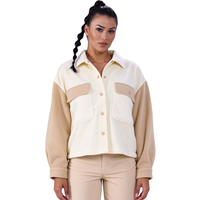 Nouveau Style dames fourrure épaisse veste et manteaux chaud hiver plein bouton Patchwork Beige couleur veste pour les femmes