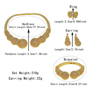 Zhuerrui luxe cubique zircone ensemble de <span class=keywords><strong>bijoux</strong></span> américain boule de diamant ensembles de <span class=keywords><strong>bijoux</strong></span> complets collier Bracelet boucles d'oreilles anneau ensemble de <span class=keywords><strong>bijoux</strong></span> - Product Image 5