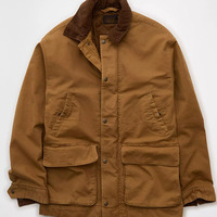 Veste de travail sur mesure OEM, veste de travail pour homme, toile de coton, vêtements d'extérieur, boutons-pression sur le devant, doublure chaude, poches utilitaires