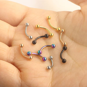 <span class=keywords><strong>Piercing</strong></span> de Ceja Curvo de 16G, Anillo de Acero Quirúrgico Inoxidable para <span class=keywords><strong>Daith</strong></span>, Rook, Joyería de <span class=keywords><strong>Piercing</strong></span> para Mujeres y Hombres - Product Image 2