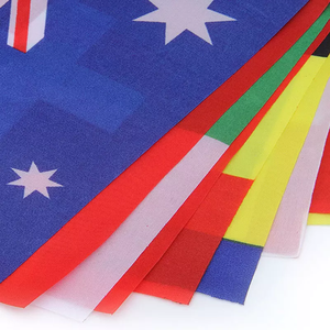 Custom 14 X 21cm Polyester <strong>String</strong> <strong>Flags</strong> <strong>Supplier</strong> for Bunting <strong>Flags</strong> - Product Image 3
