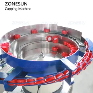 ZONESUN ZS-XG440H Automatic Jerry Can F-style Gallon Bottle Cap Screw Capping Machine With Cap Feeder