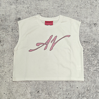 Streetwear personnalisé clouté graphique t-shirt soleil délavé impression sans manches t-shirt en détresse surdimensionné recadrée hommes débardeur