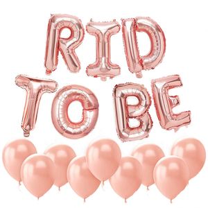 Latex for Party Decorations <b>Graduation</b> Celebrations Rose Gold Bride to Be <b>Balloons</b> Set - Product Image 1