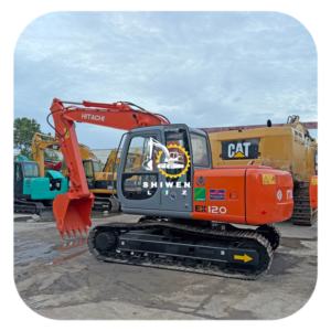 รถขุดตีนตะขาบฮิตาชิ EX120 มือสองคุณภาพสูงจากญี่ปุ่น ขนาด 12 ตัน สภาพ 95% เครื่องจักรกลงานดิน เครื่องยนต์และปั๊ม - Product Image 1