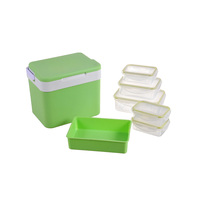 Glacière de transport extérieure en plastique avec poignée à verrouillage, 10L/29L/48L/60L, grande capacité, pour le stockage et le transport de poisson