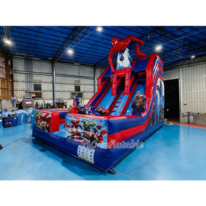 Trượt đôi <span class=keywords><strong>Spiderman</strong></span> khô trượt thư bị trả lại nhà Combo Jumper bouncy cho trẻ em khổng lồ trượt bơm hơi - Product Image 2