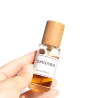 Flacon de parfum vide à sertir transparent, petit format, 10ml 15ml 20ml, rond, avec bouchon en bois – Prix usine