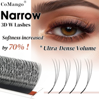 Extensions de cils 3D à ouverture plus étroite en forme de W (2.0) – Faux cils préfabriqués pour volume