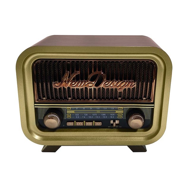 MLK-8513 Old Fashion Style Am Fm Sw Radio Usb Tf Player Dc Rechargeable wireless Radio
