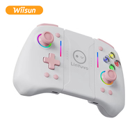 Joystick KS42 RGB Light sans fil à six axes Turbo Fonction Vibration Moteur Commutateur Joycon Console pour les joueurs de jeux