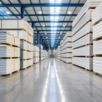 Panneau sandwich isolant industriel ignifuge pour chambre froide, avec âme en polyuréthane, pour centre logistique réfrigéré