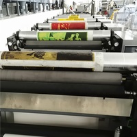 Presse flexographique multifonctionnelle avec laminage en ligne, estampage à froid et impression d'emballages