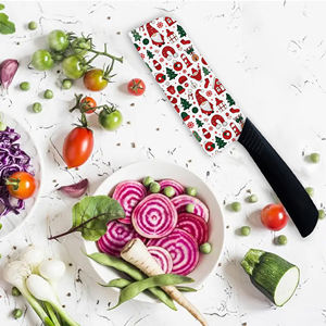 Ensemble de couteaux de cuisine à vendre, porte-couteaux, couteaux de chef tranchants, lames en céramique, manches en plastique, écologiques, vente en gros, livraison rapide - Product Image 6