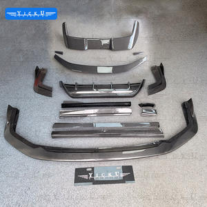 YICKU Kit de carrosserie de haute qualité pour <span class=keywords><strong>Lexus</strong></span> NX 2022 + mise à niveau YCK fibre de carbone lèvre avant diffuseur arrière Spoiler jupes latérales aile supérieure - Product Image 6